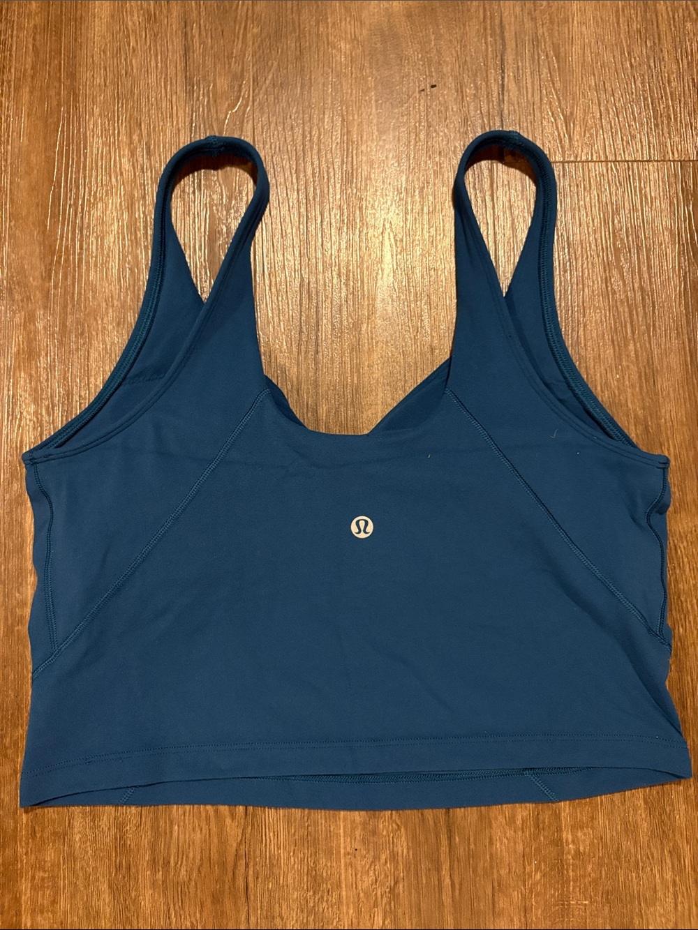 Lululemon Blue Cropped Sports Bra Tank top Women’s Large
